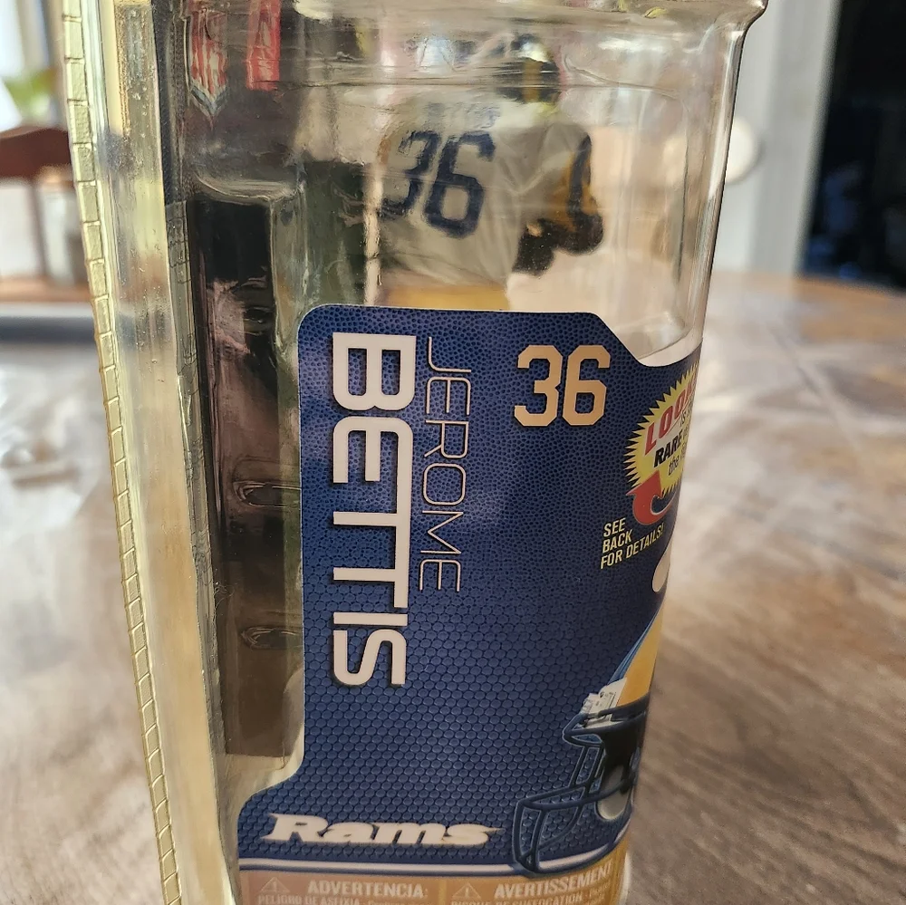 McFarlane NFL Sports Picks Series 26 Jerome Bettis St Louis Rams 36 Sealed - Picture 6 of 9